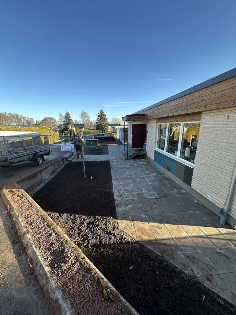 dalvik mur trappa plattor ny trädgård 40x40 klassik grå jönköping huskvarna eksjö nässjö aneby