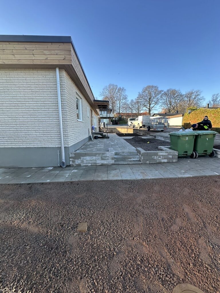 mur plattor ny trädgård inspiration dränering