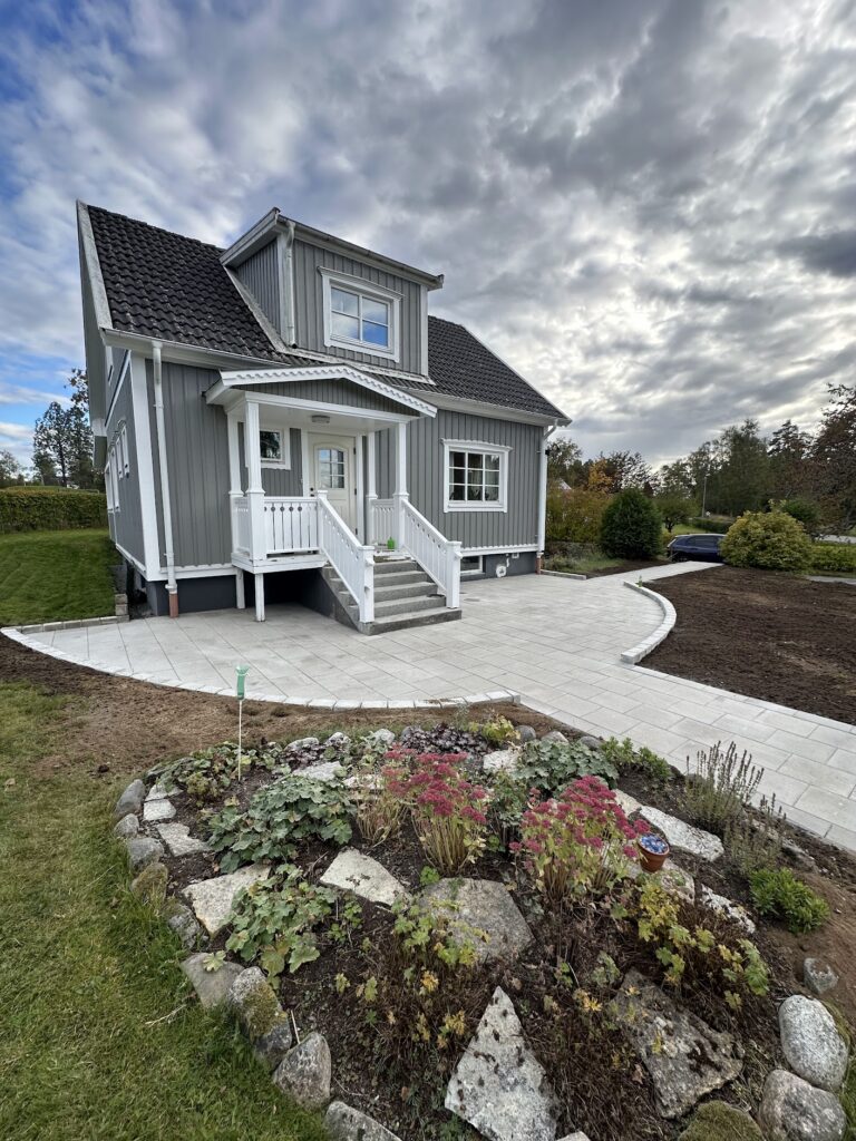 Stenläggning, Jönköping, höglandet, plattor, betong