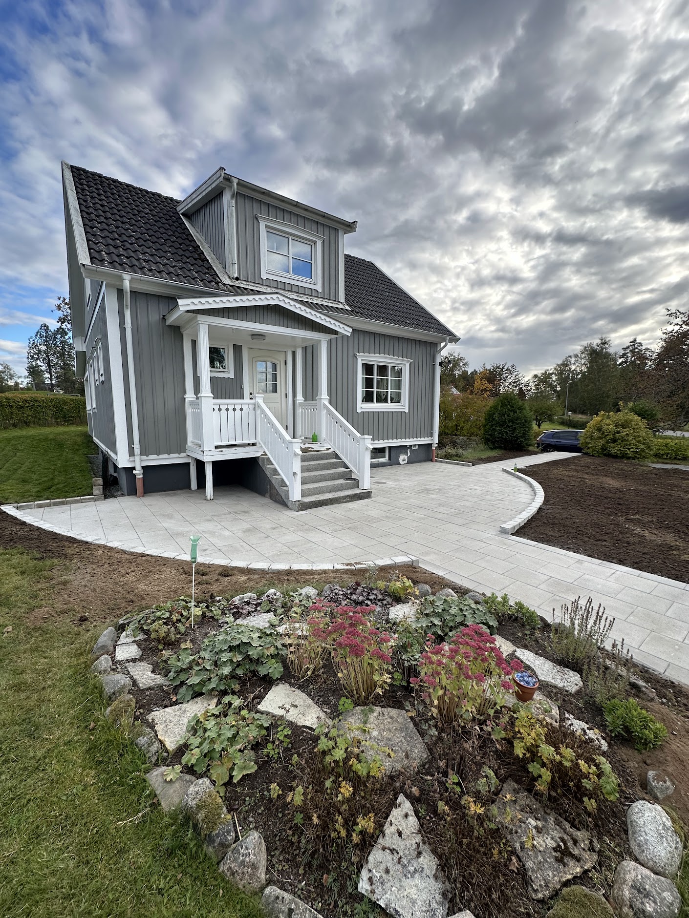 Stenläggning, Jönköping, höglandet, plattor, betong